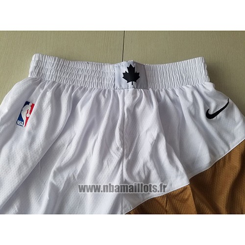Short Tornto Raptors Ville 2018 Blanc